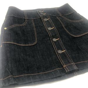 Button down Denim Skirt